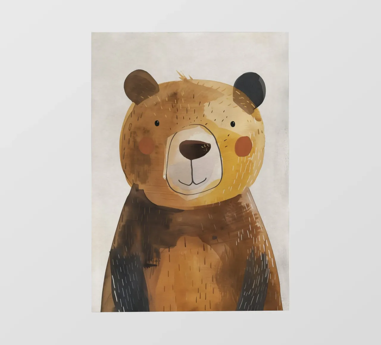 Boho Nursery 1 Bear pellicola backlit da Boho Print Collection