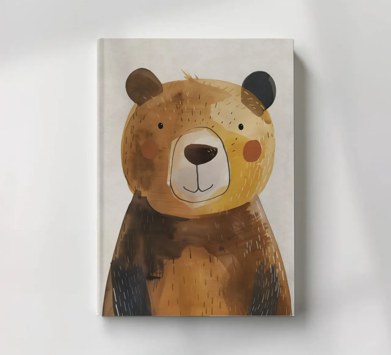 Boho Nursery 1 Bear notebook by Boho Print Collection