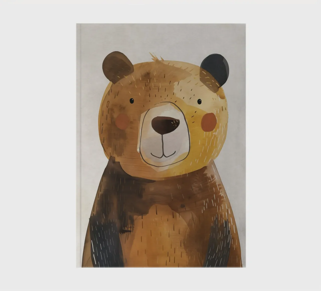 Boho Nursery 1 Bear notebook by Boho Print Collection