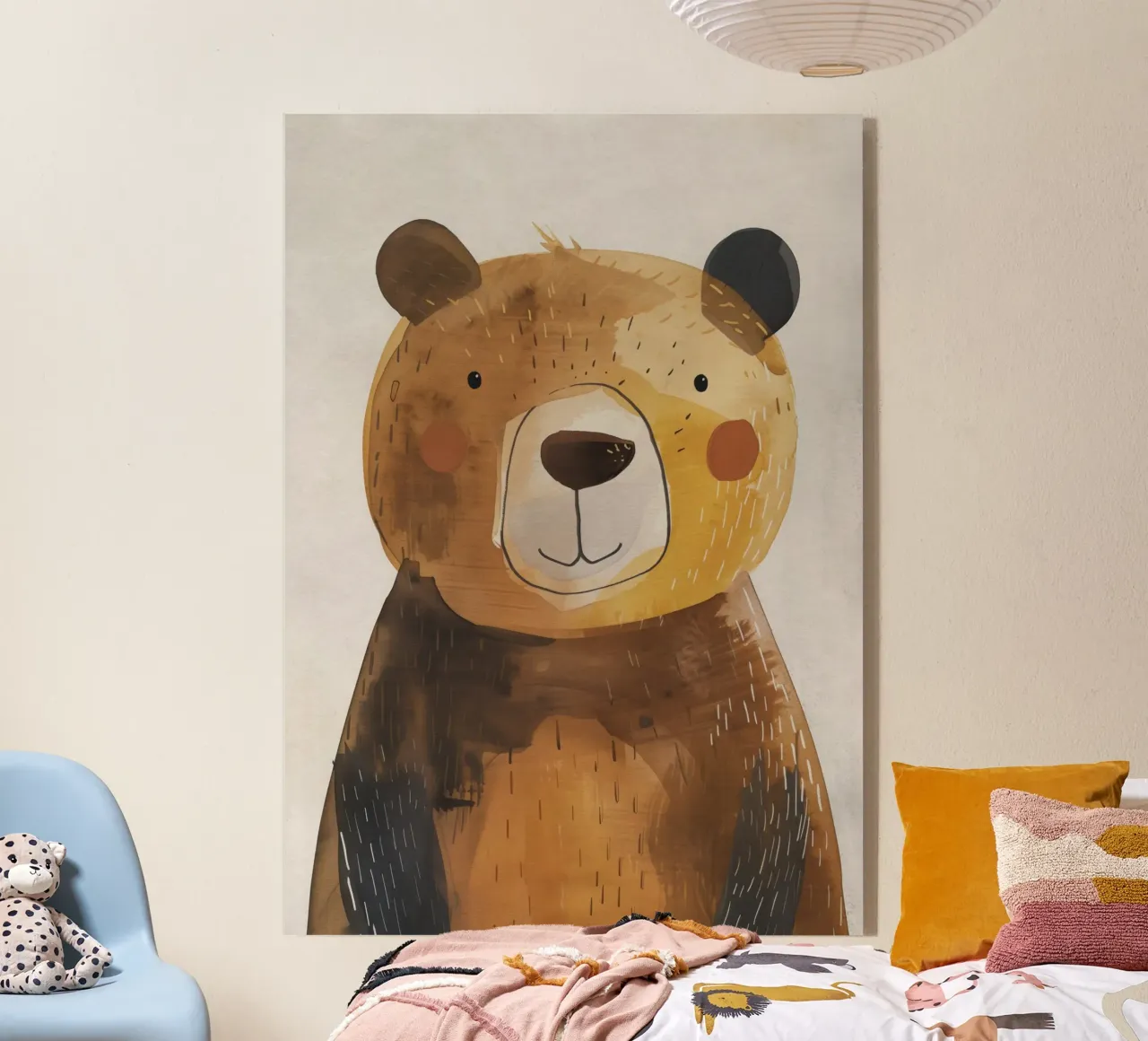 Boho Nursery 1 Bear metacrilato de Boho Print Collection