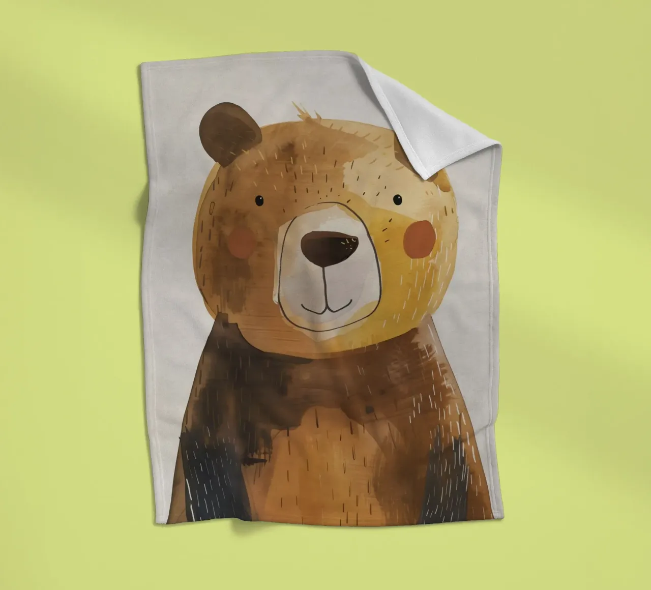Boho Nursery 1 Bear coperta in pile da Boho Print Collection
