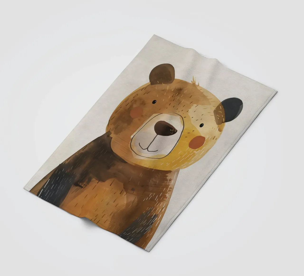 Boho Nursery 1 Bear coperta in pile da Boho Print Collection