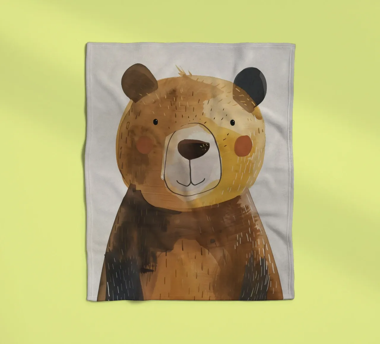 Boho Nursery 1 Bear coperta in pile da Boho Print Collection