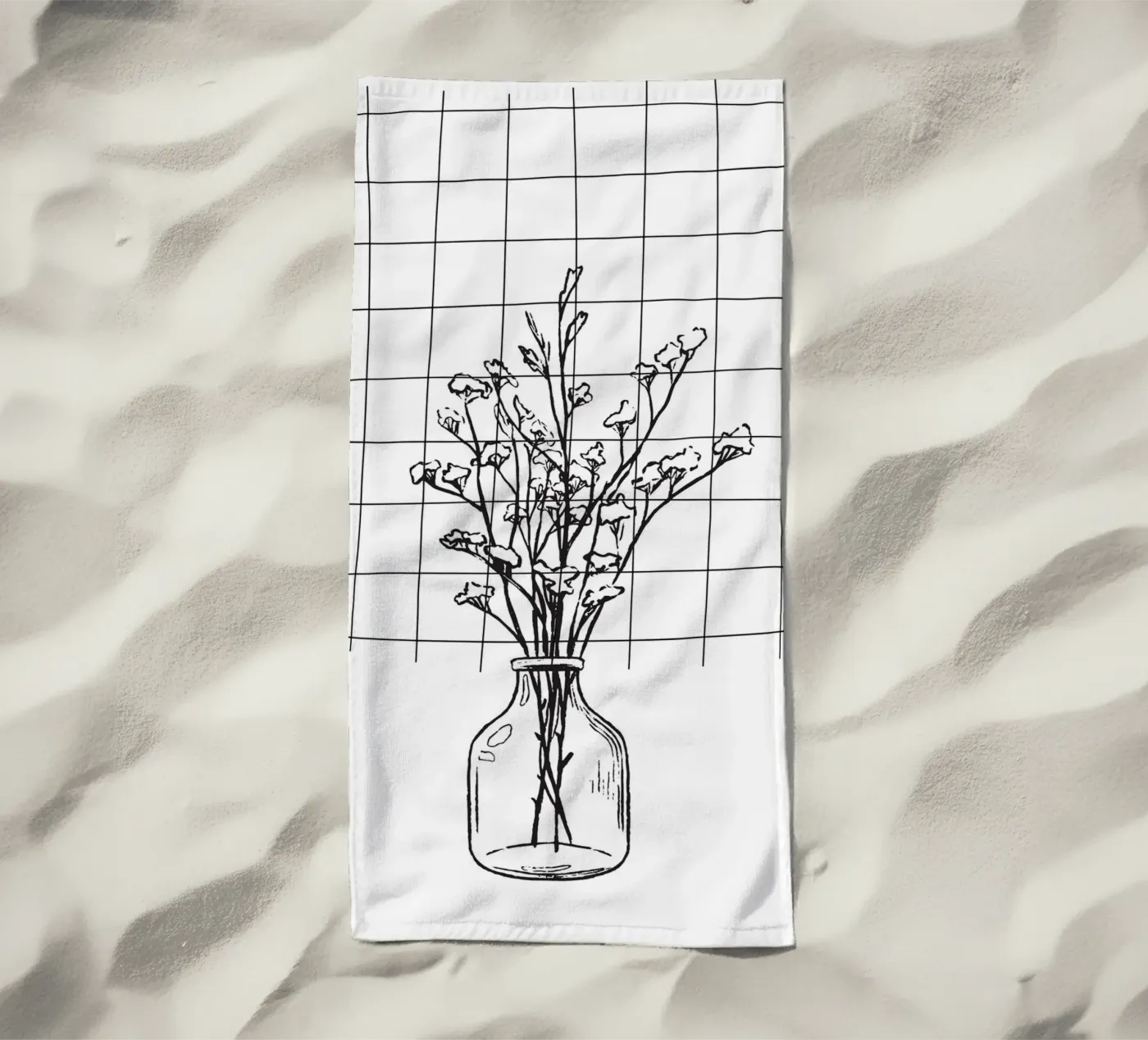 Branches beach towel by LisaArtes