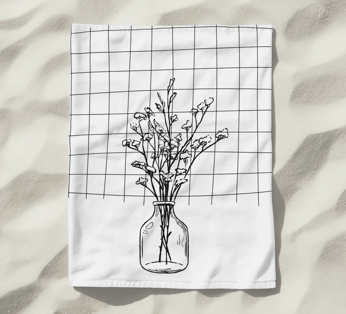 Branches beach towel by LisaArtes