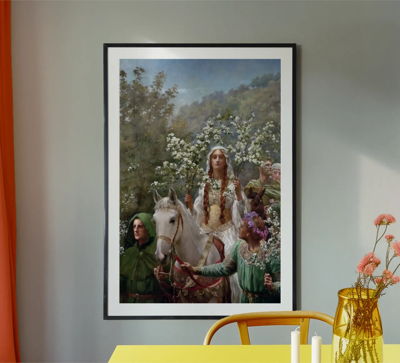 John Collier - Il canto della regina Ginevra poster da Timeless Artworks
