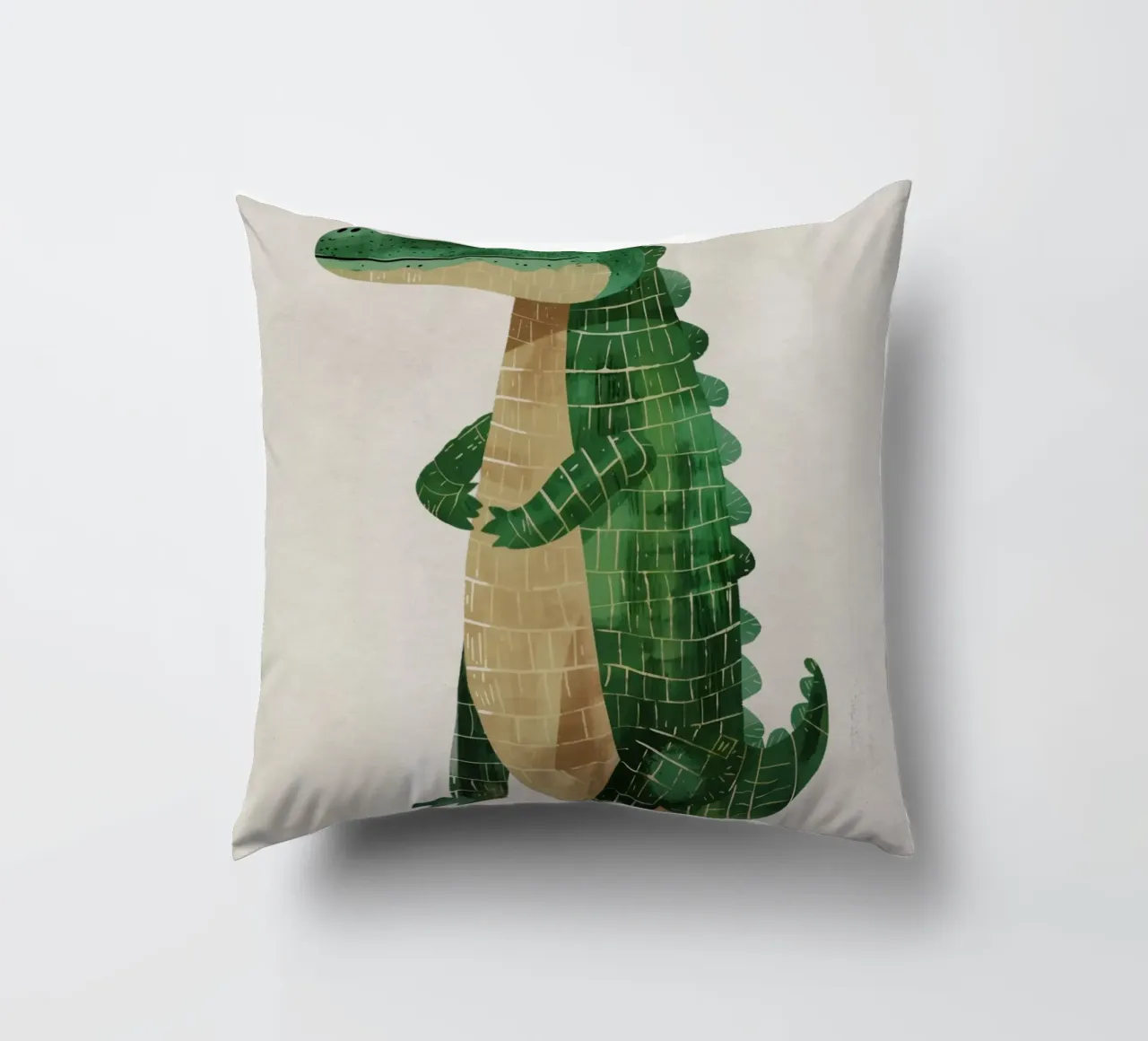 Boho Nursery 1 Crocodile cuscino da Boho Print Collection