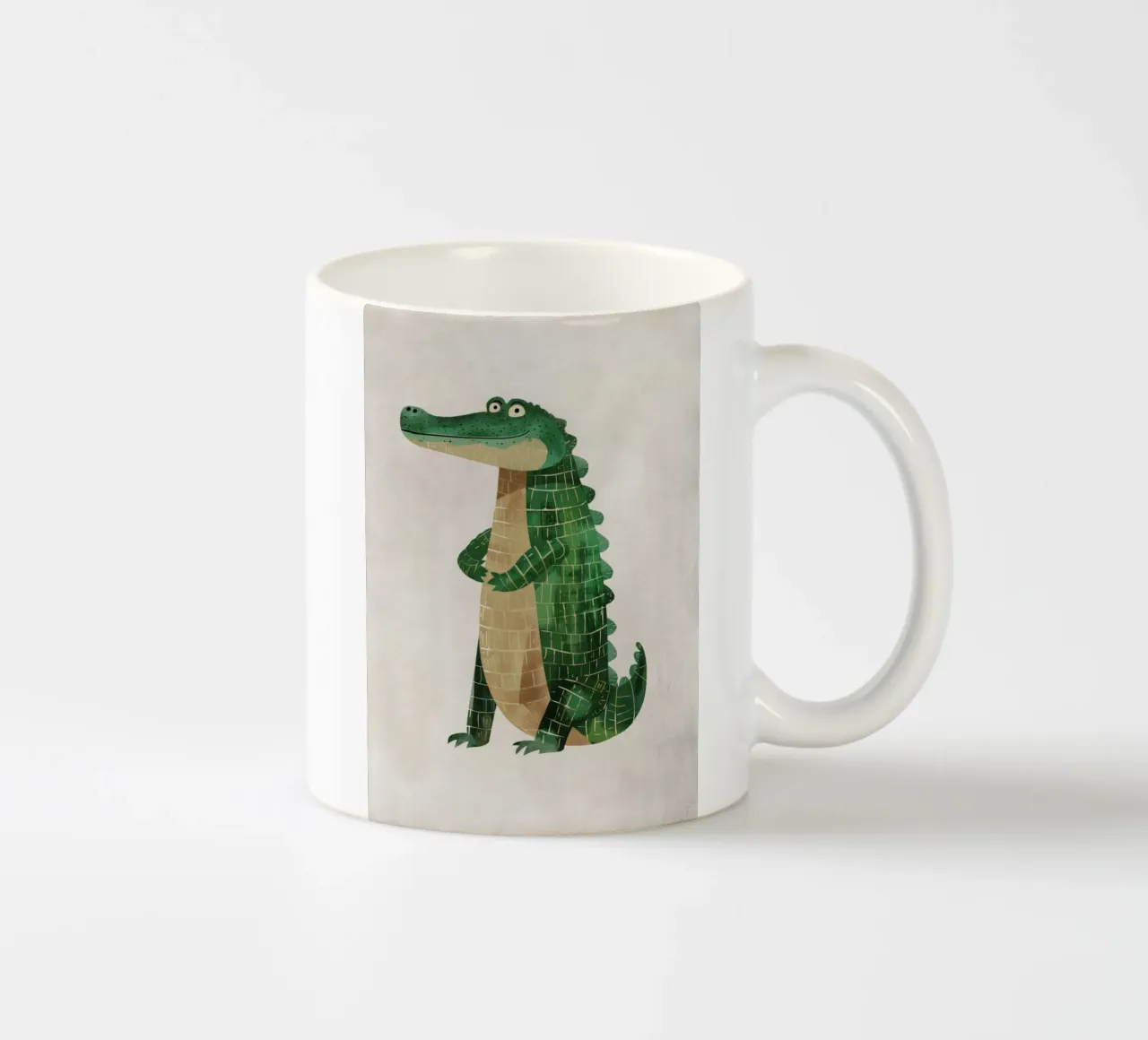 Boho Nursery 1 Crocodile tazza in ceramica da Boho Print Collection