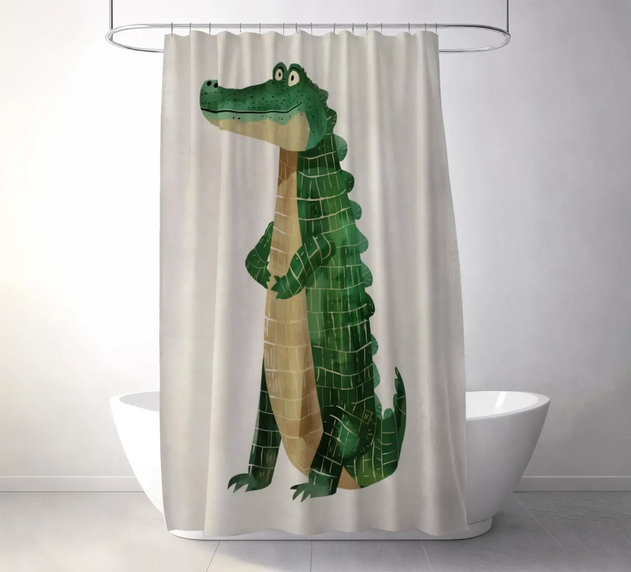 Boho Nursery 1 Crocodile tenda da doccia da Boho Print Collection