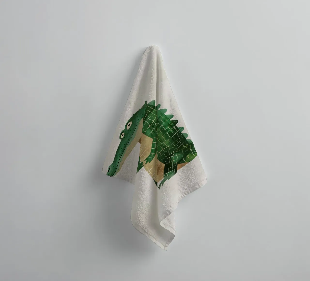 Boho Nursery 1 Crocodile asciugamano da bagno da Boho Print Collection