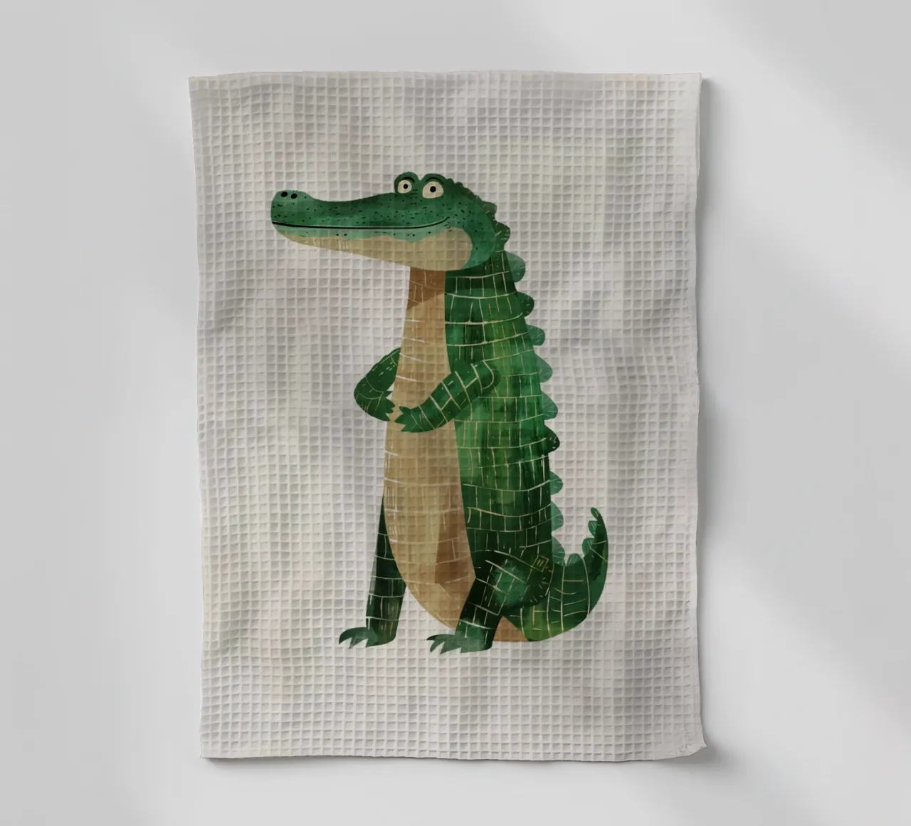 Boho Nursery 1 Crocodile torchon de Boho Print Collection