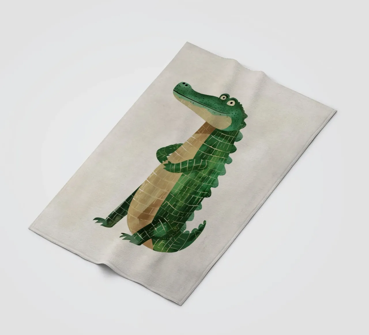 Boho Nursery 1 Crocodile coperta in pile da Boho Print Collection