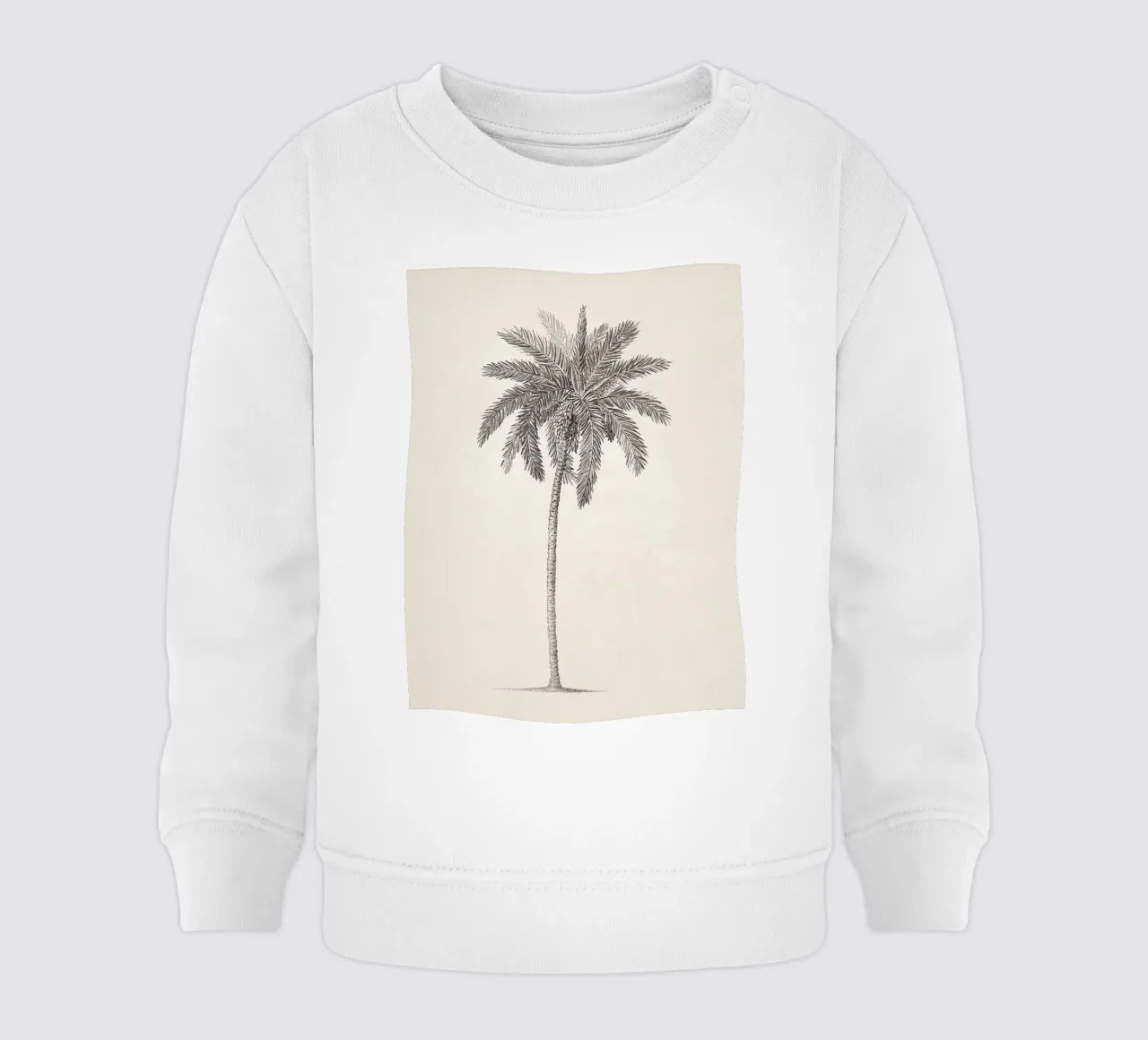 Palm Tree Sketch no. 09 felpa neonato da apoloprints