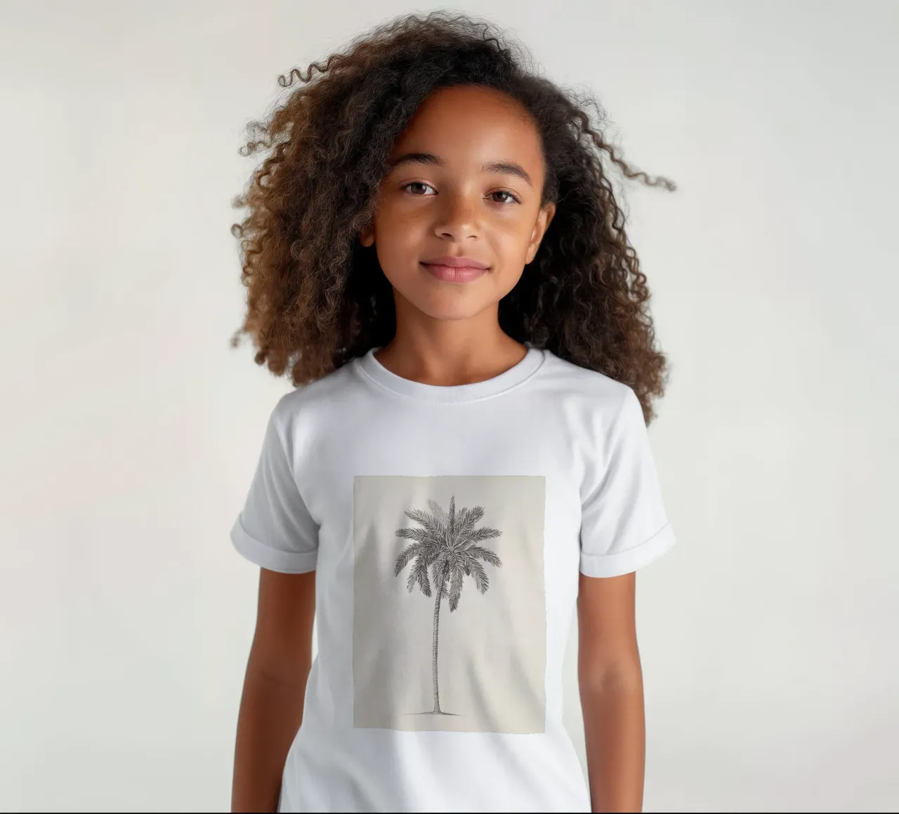 Palm Tree Sketch no. 09 t-shirt bambini da apoloprints