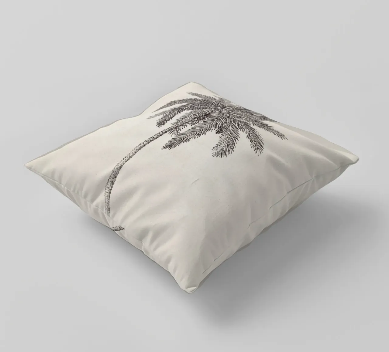 Palm Tree Sketch no. 09 cuscino da apoloprints