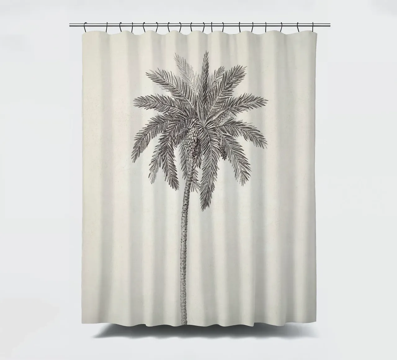 Palm Tree Sketch no. 09 tenda da doccia da apoloprints