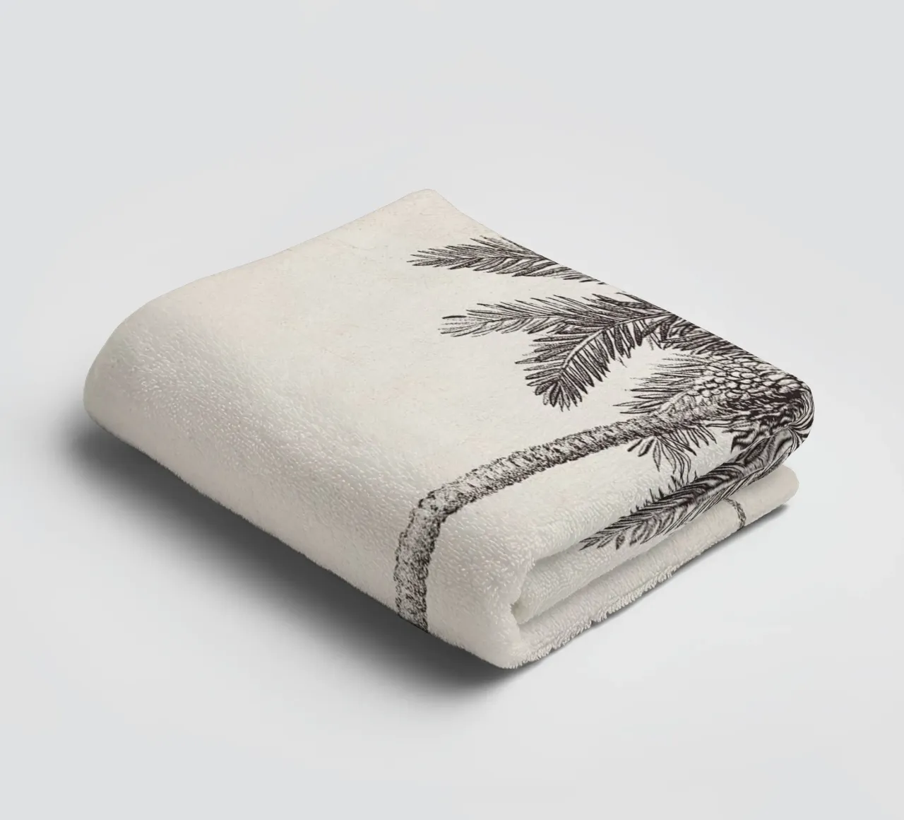 Palm Tree Sketch no. 09 asciugamano da bagno da apoloprints