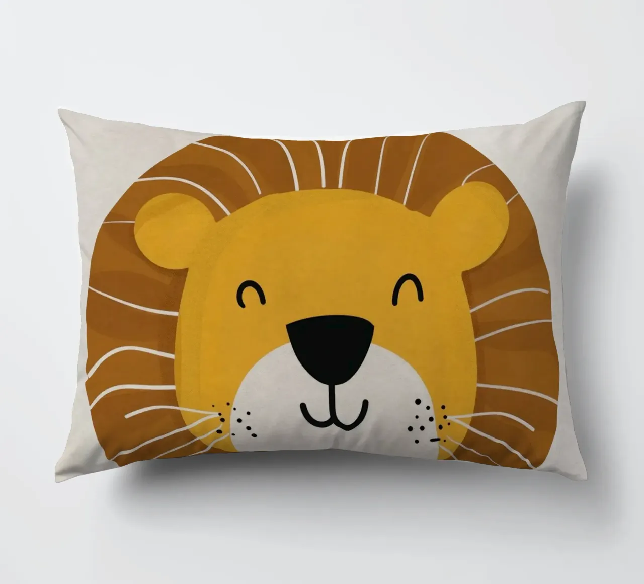 Boho Nursery 1 Lion cuscino da Boho Print Collection