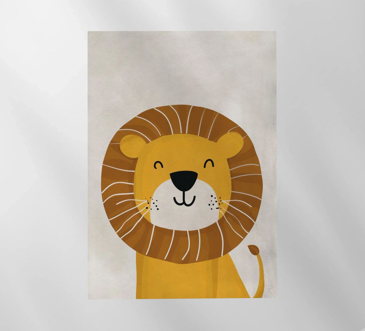 Boho Nursery 1 Lion pellicola backlit da Boho Print Collection