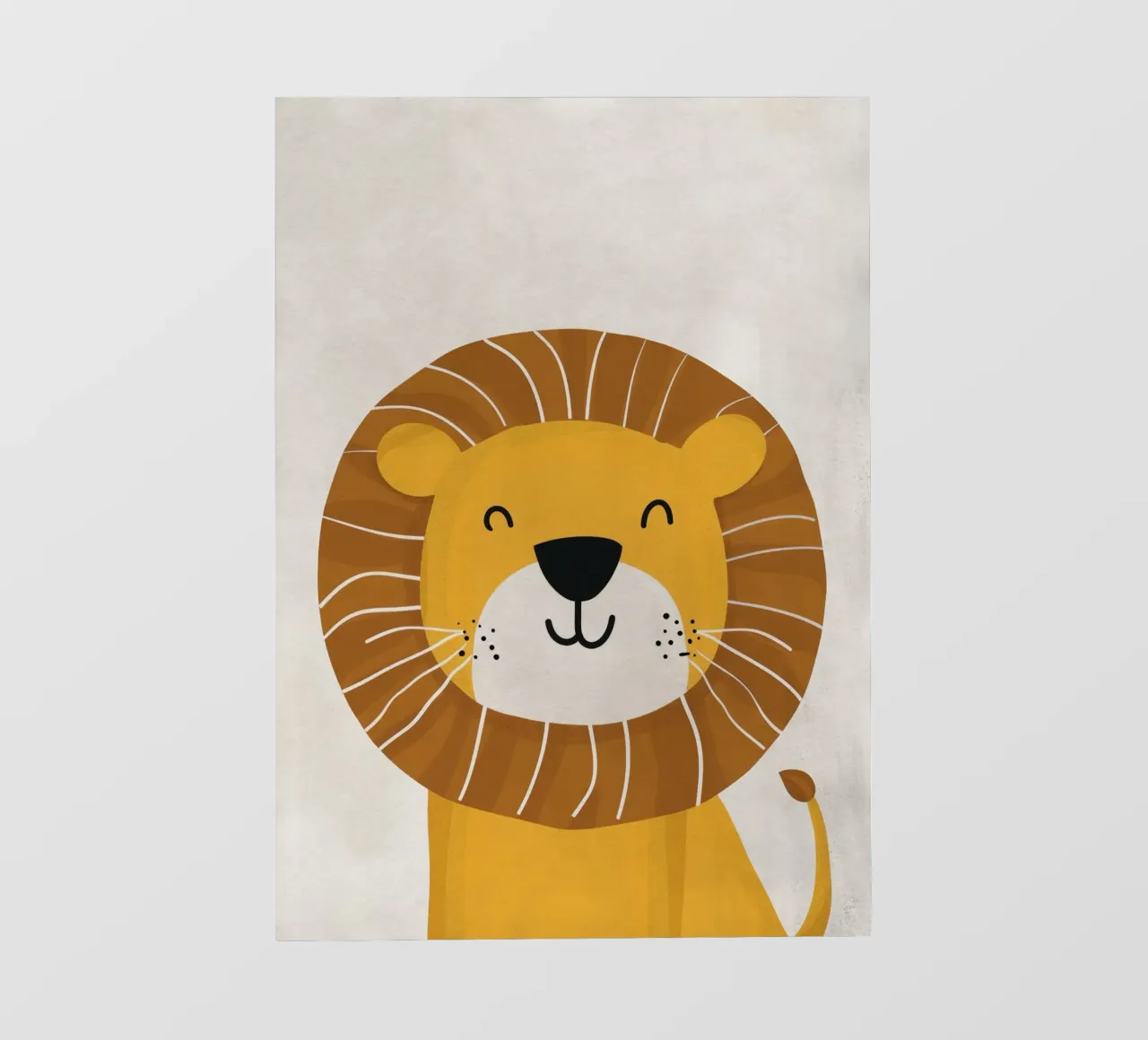 Boho Nursery 1 Lion pellicola backlit da Boho Print Collection