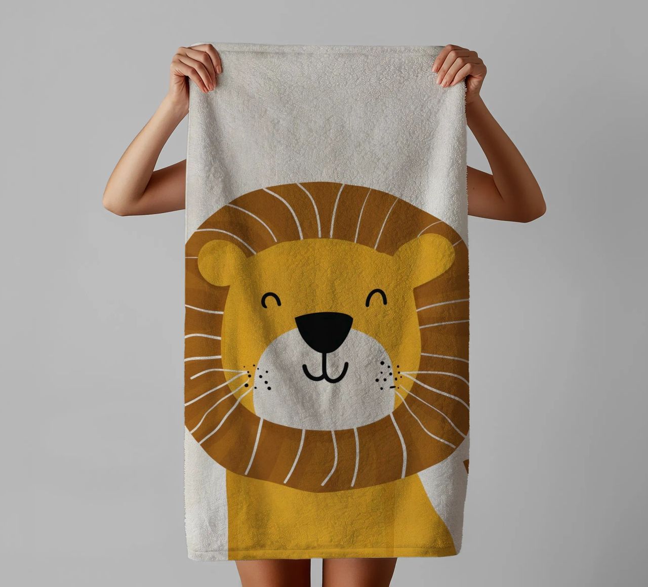Boho Nursery 1 Lion serviette de bain de Boho Print Collection