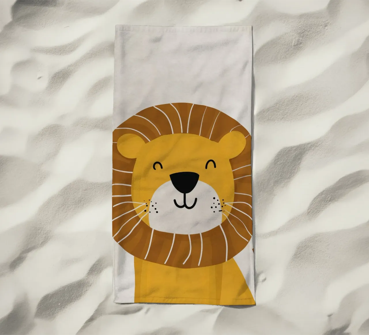 Boho Nursery 1 Lion telo mare da Boho Print Collection
