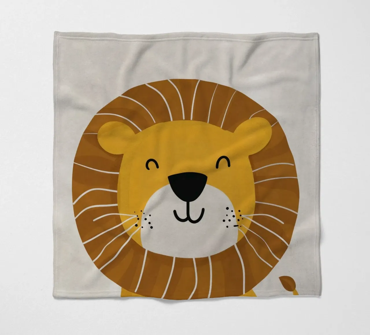 Boho Nursery 1 Lion coperta in pile da Boho Print Collection