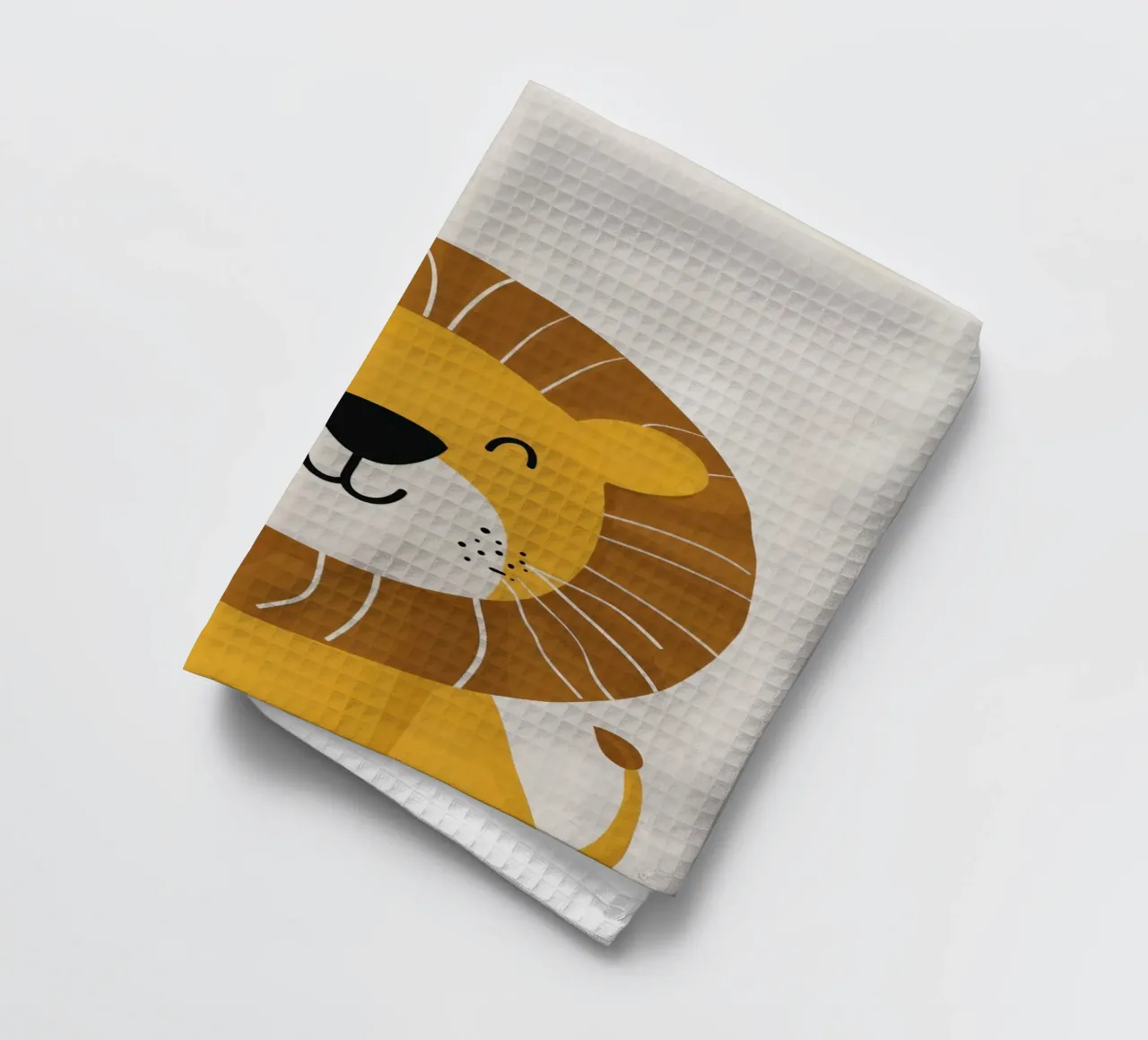 Boho Nursery 1 Lion tea towel by Boho Print Collection