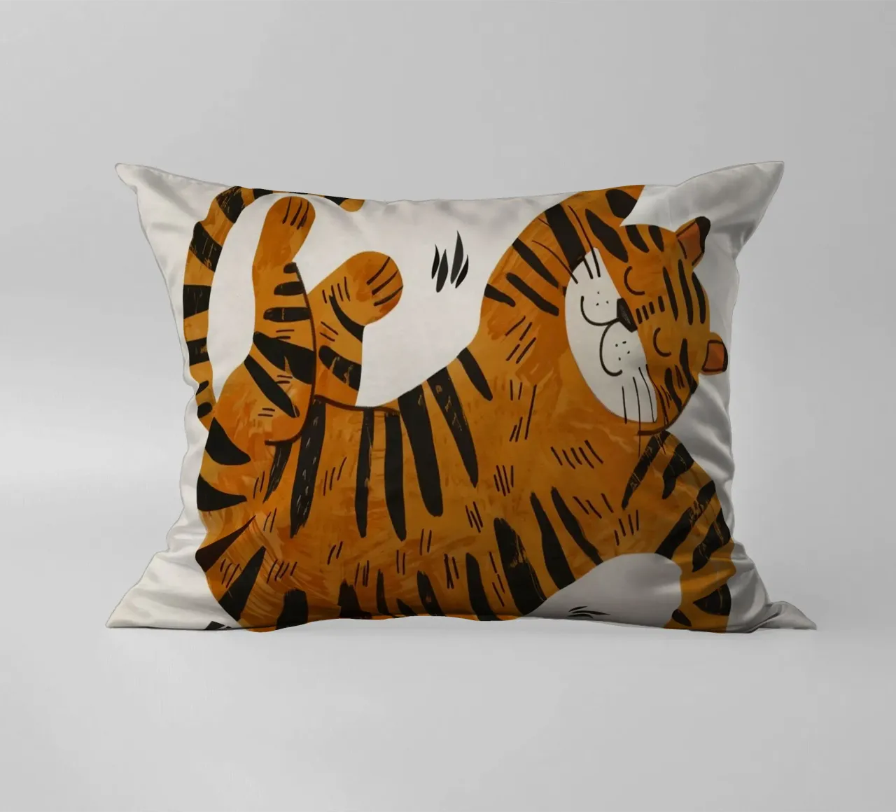 Boho Nursery 1 Tiger cuscino da Boho Print Collection