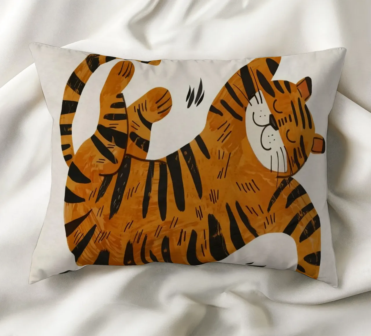 Boho Nursery 1 Tiger cuscino da Boho Print Collection