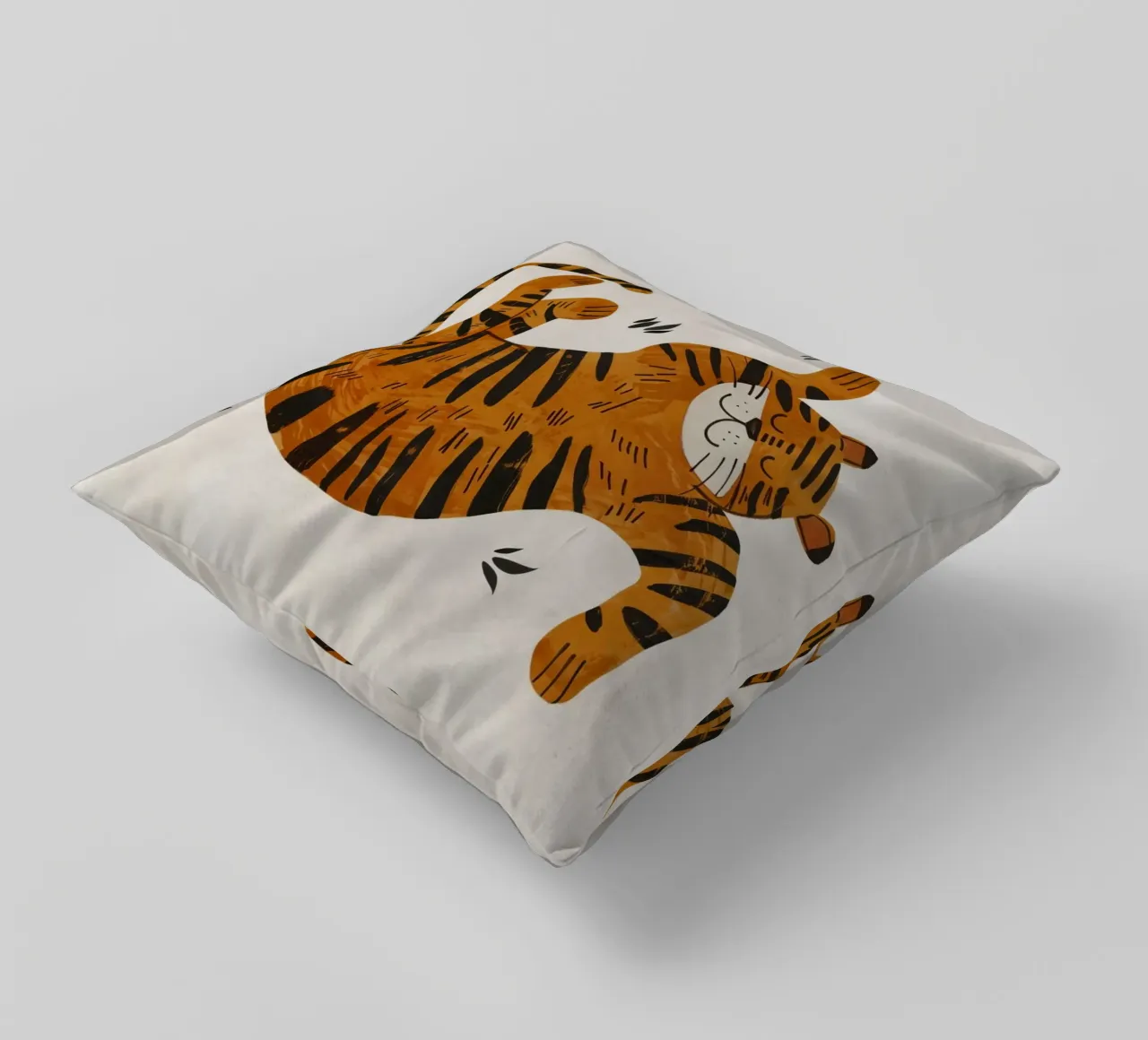 Boho Nursery 1 Tiger cuscino da Boho Print Collection