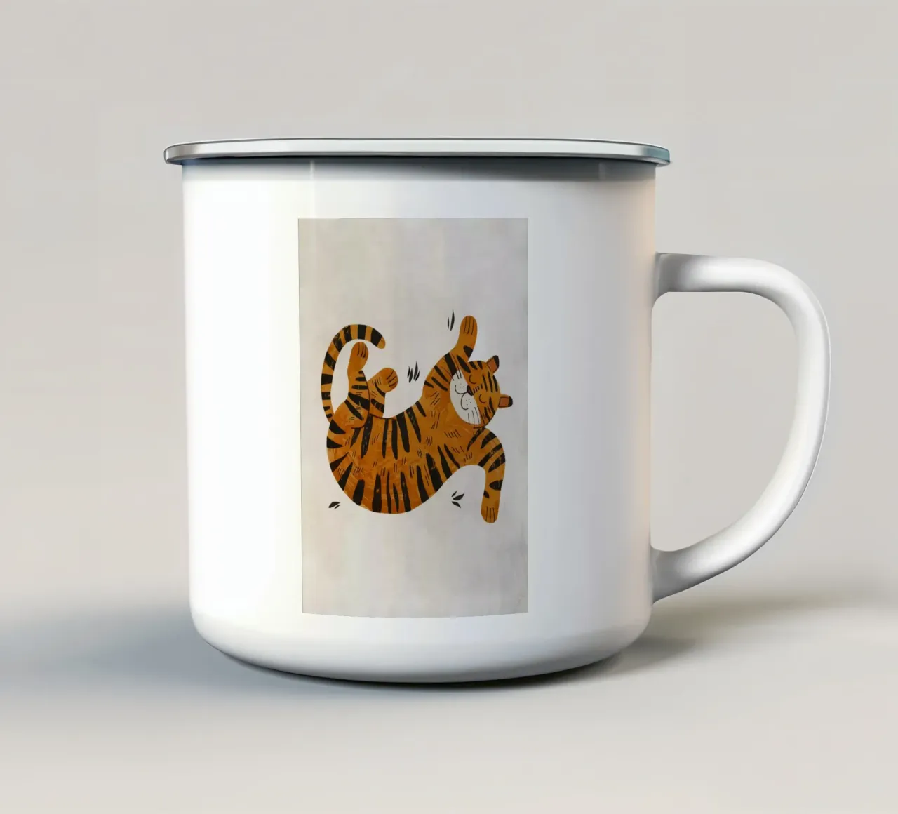 Boho Nursery 1 Tiger tazza in smalto da Boho Print Collection