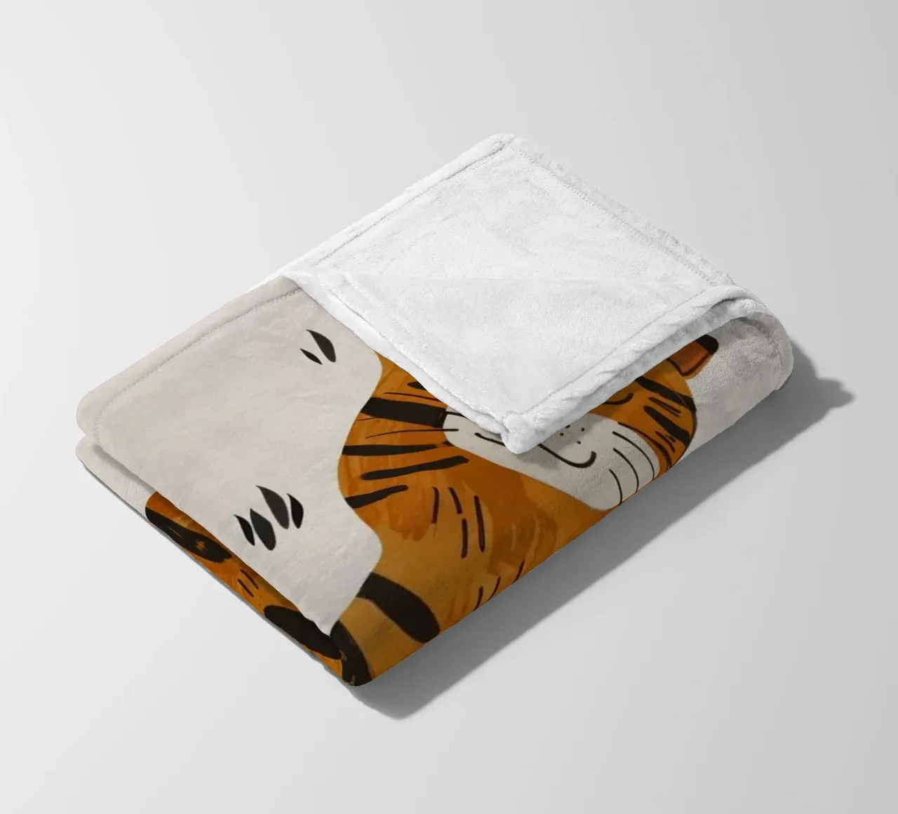 Boho Nursery 1 Tiger coperta in pile da Boho Print Collection