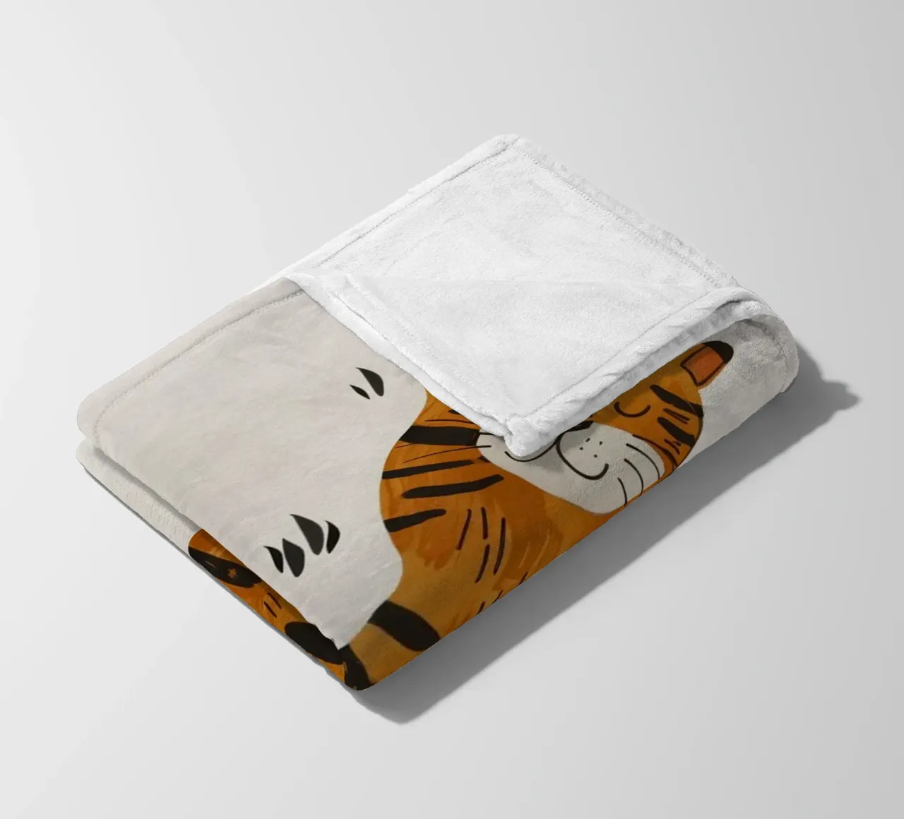 Boho Nursery 1 Tiger coperta in pile da Boho Print Collection