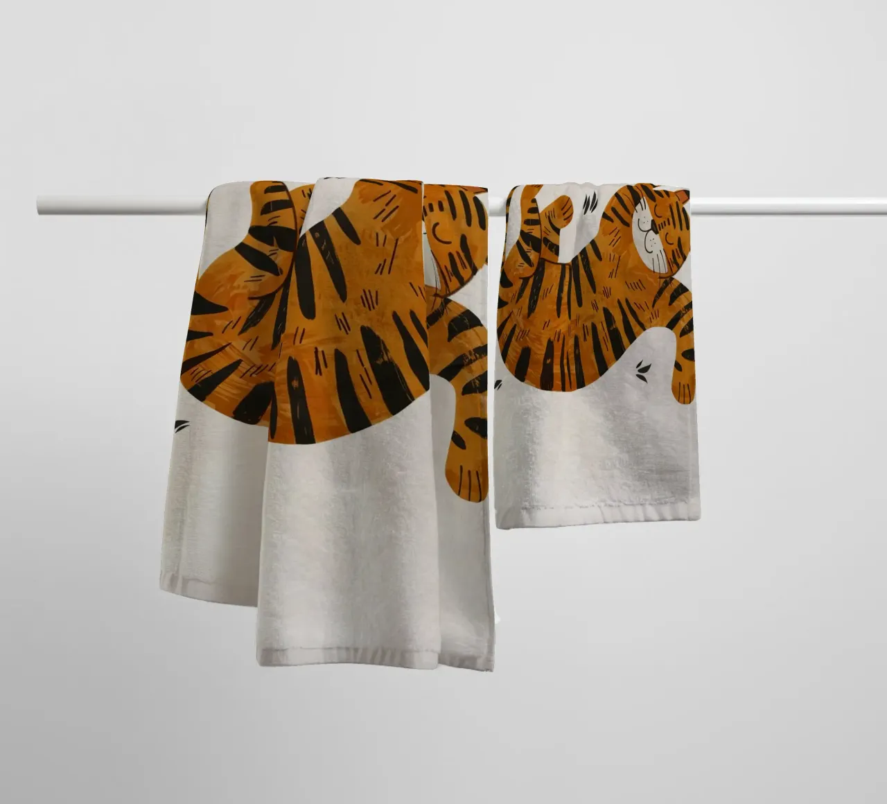 Boho Nursery 1 Tiger asciugamano da bagno da Boho Print Collection