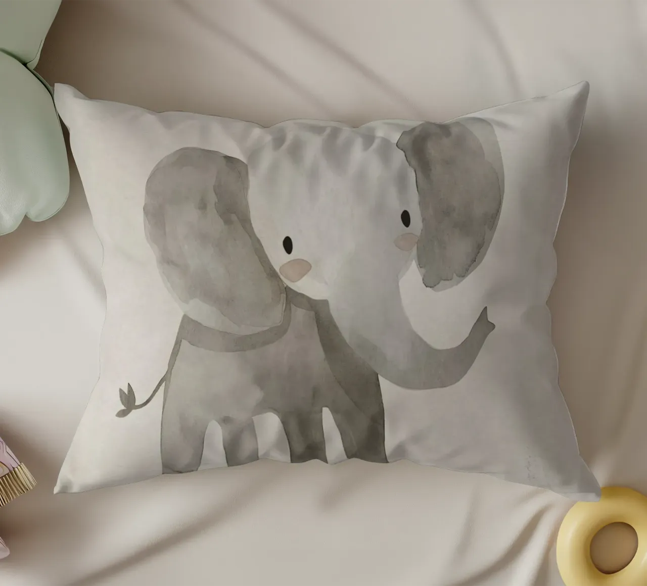 Boho Nursery 2 Elephant cuscino da Boho Print Collection