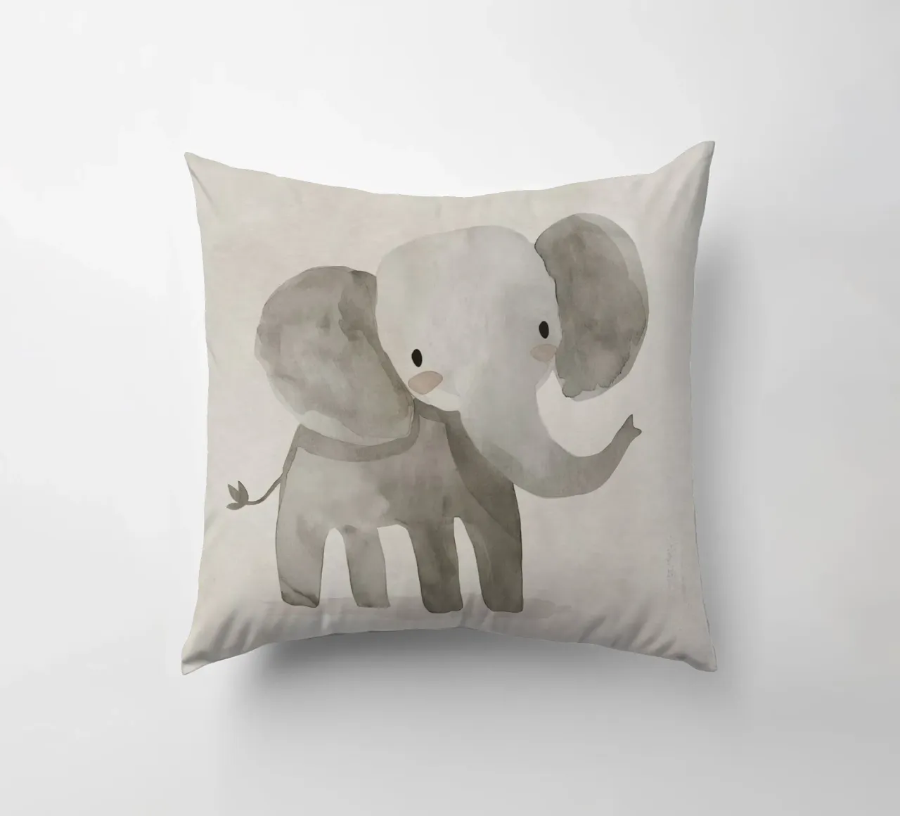 Boho Nursery 2 Elephant cuscino da Boho Print Collection
