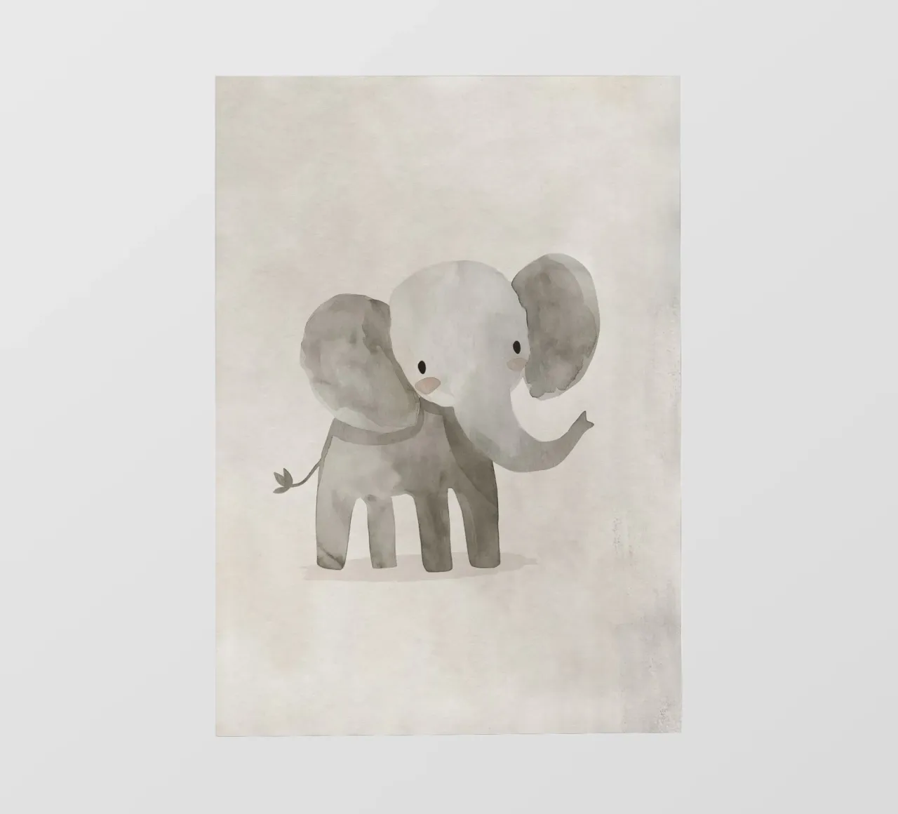 Boho Nursery 2 Elephant pellicola backlit da Boho Print Collection