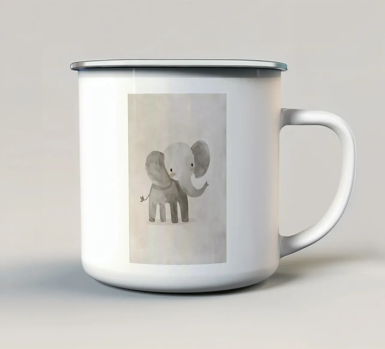 Boho Nursery 2 Elephant tazza in smalto da Boho Print Collection