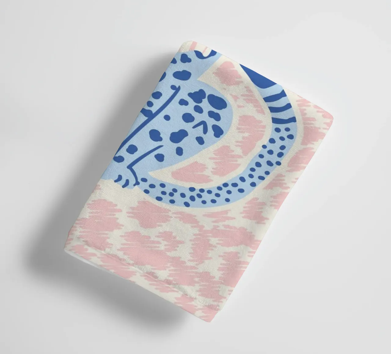 Preppy cheetah with bow towel by Studio Birchwood