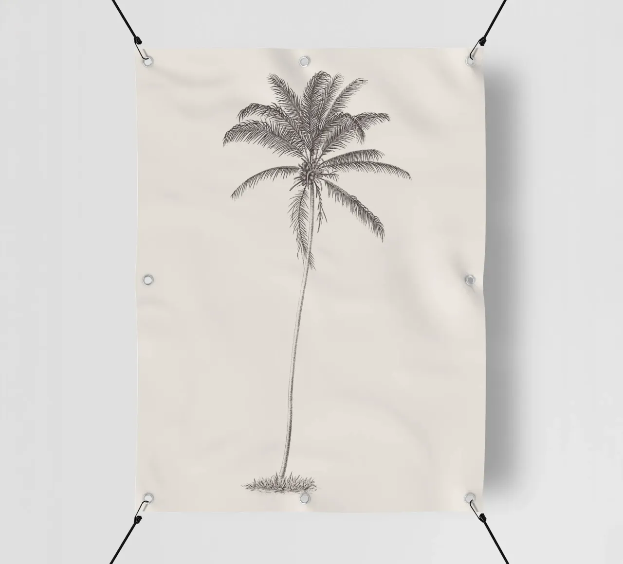 Palm Tree Sketch no. 10 telo in pvc da apoloprints