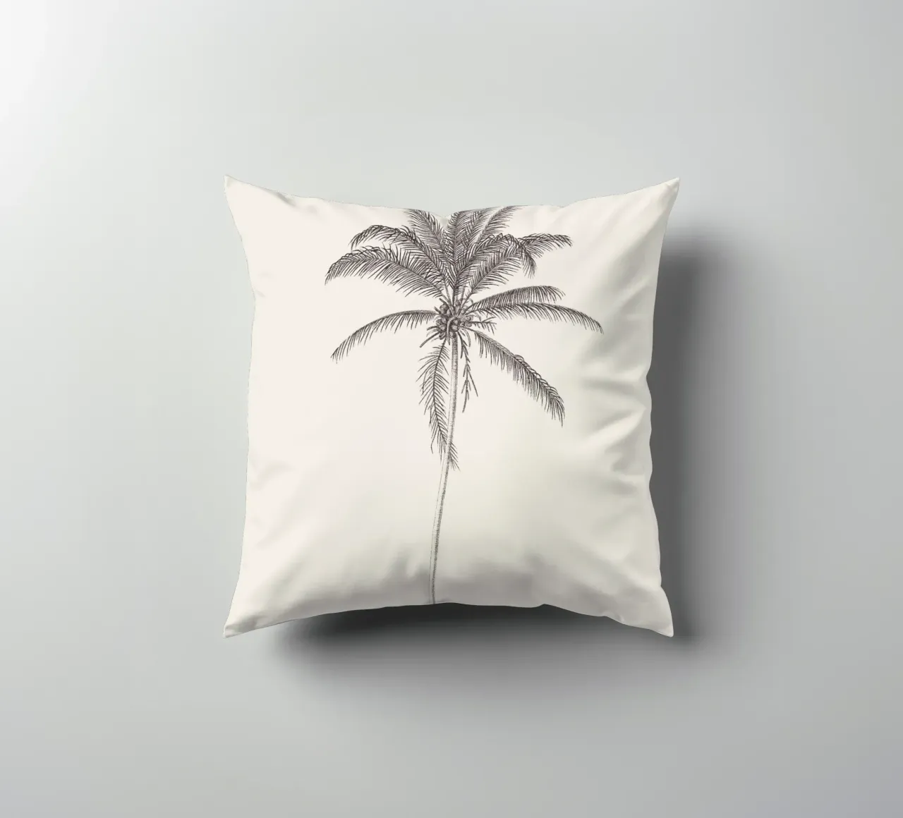 Palm Tree Sketch no. 10 cuscino da apoloprints