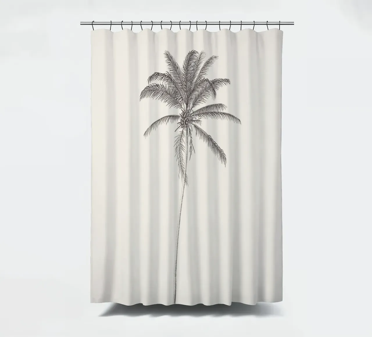Palm Tree Sketch no. 10 tenda da doccia da apoloprints