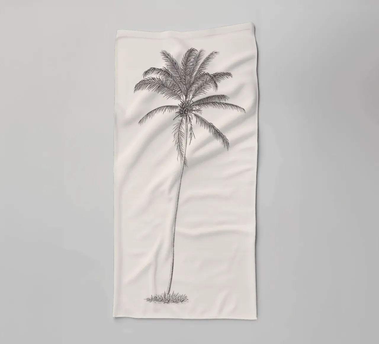Palm Tree Sketch no. 10 asciugamano da bagno da apoloprints