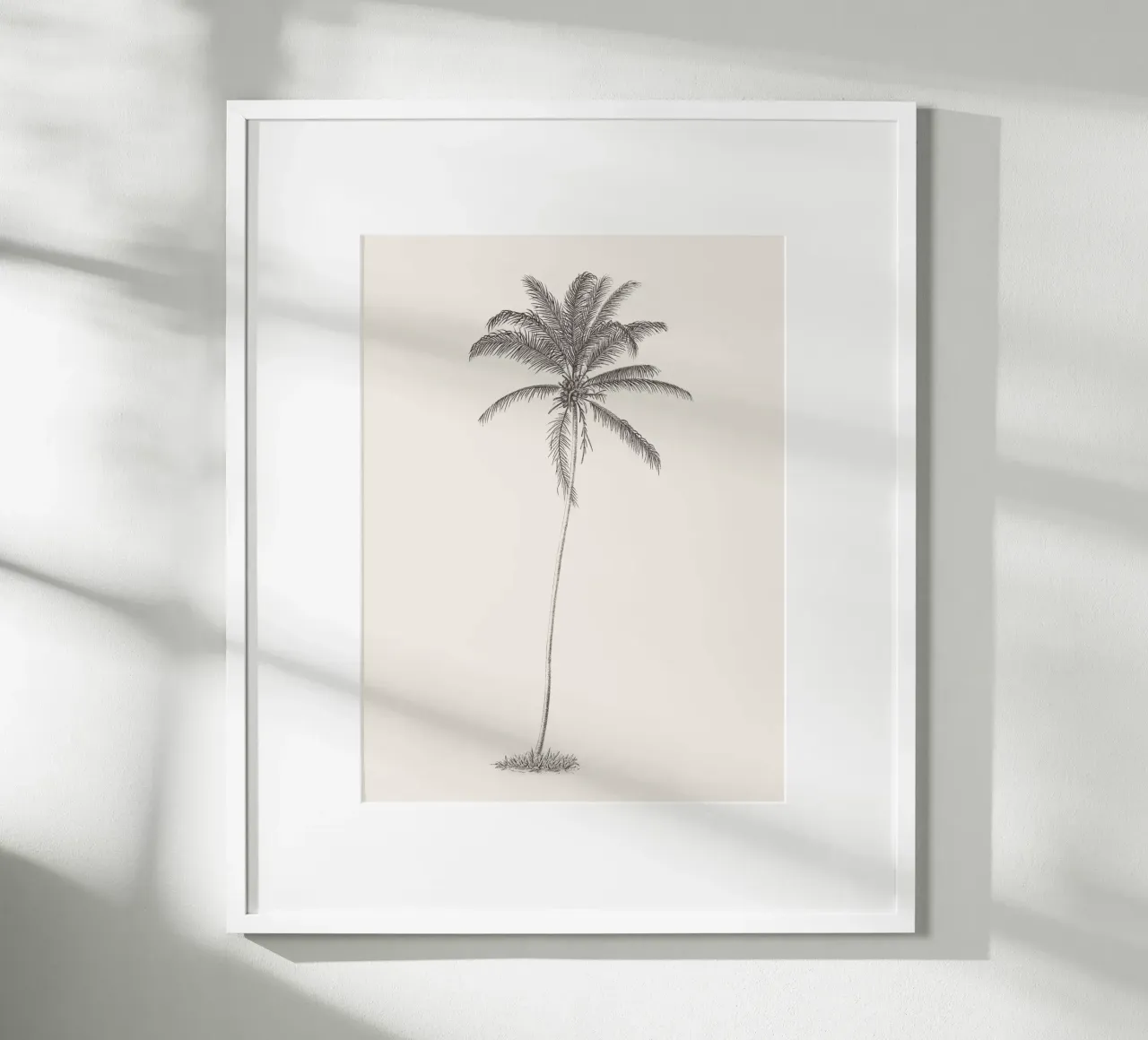 Palm Tree Sketch no. 10 carta hahnemühle da apoloprints