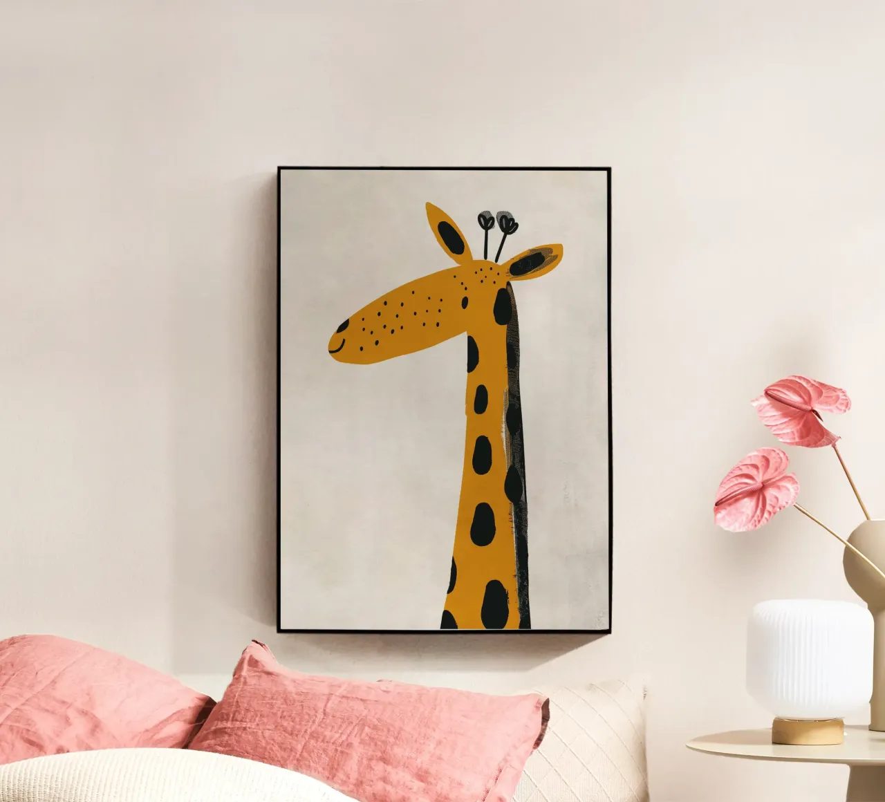Boho Nursery 2 Giraffe plexiglass da Boho Print Collection