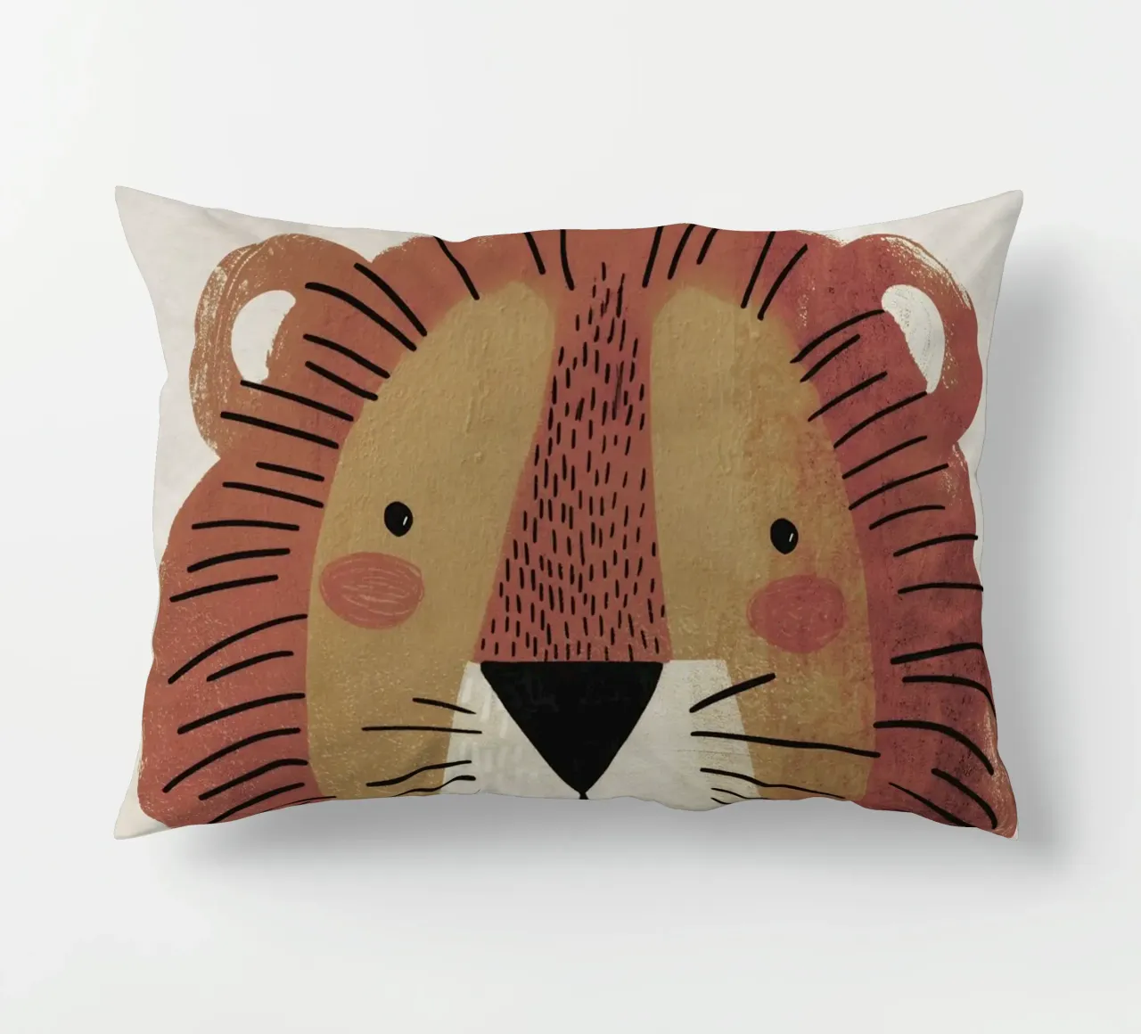 Boho Nursery 2 Lion cuscino da Boho Print Collection