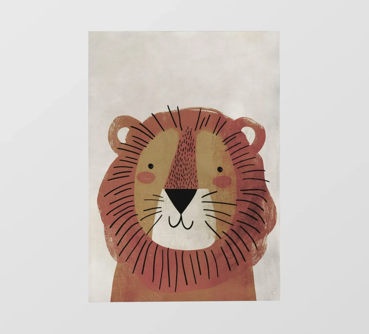 Boho Nursery 2 Lion telo in pvc da Boho Print Collection