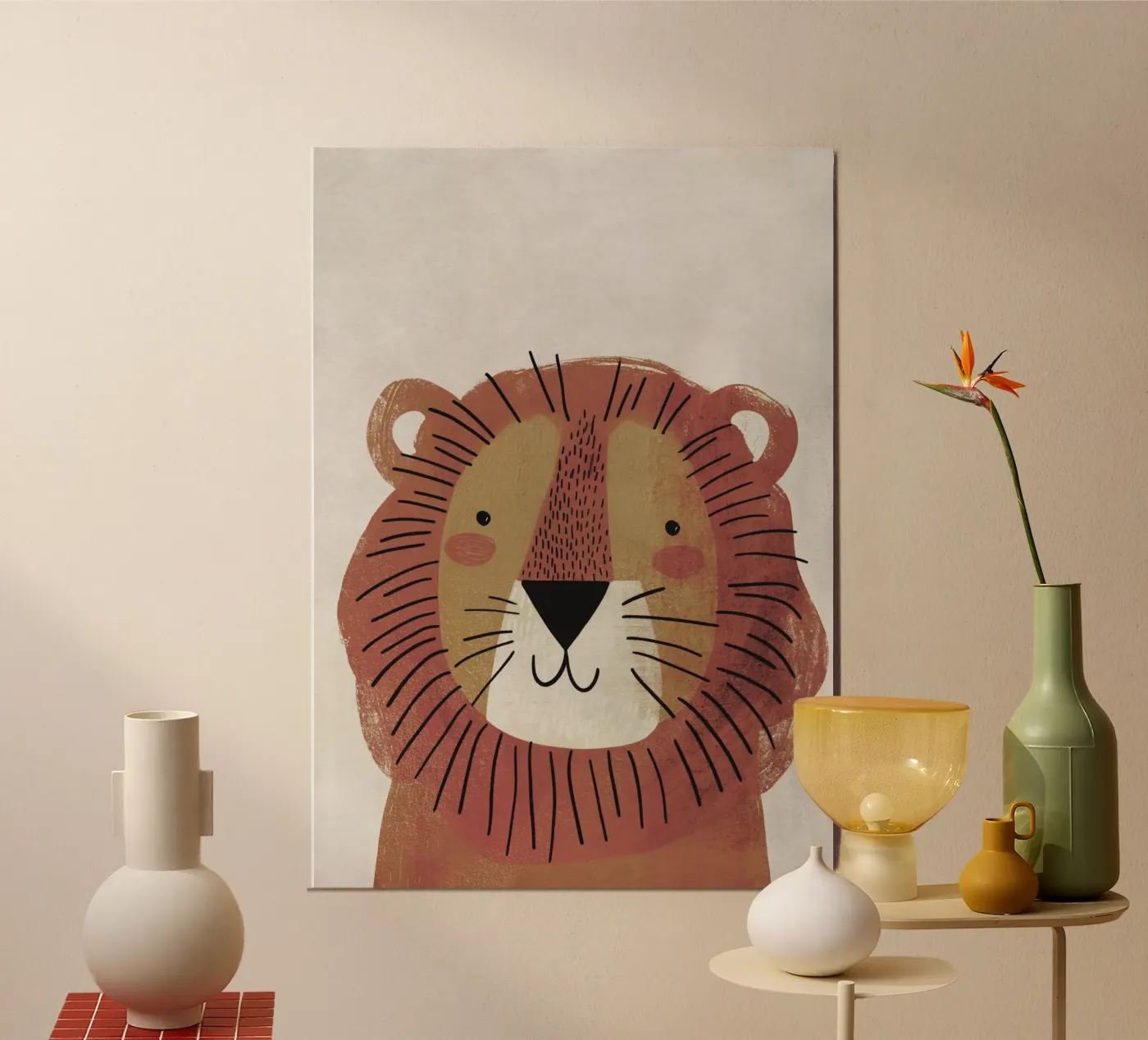 Lion poster da Boho Print Collection