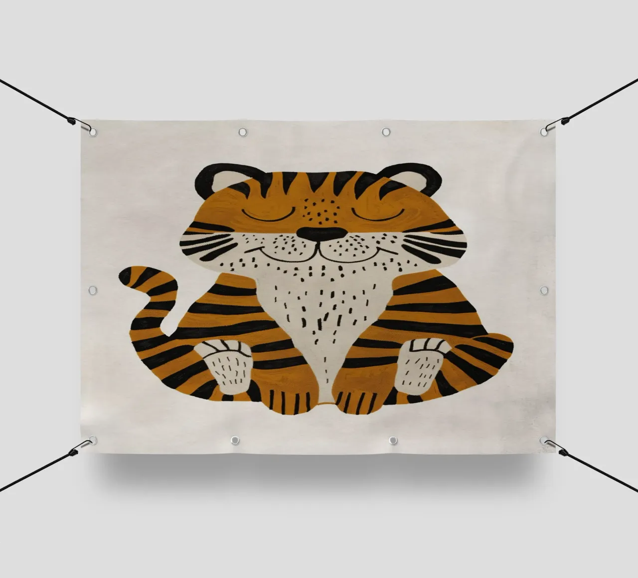 Boho Nursery 2 Tiger telo in pvc da Boho Print Collection